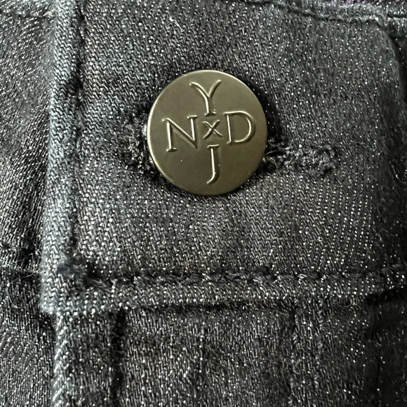 NWT NYDJ Denim Jeans Sheri Slim Dark Enzyme Lift x‎ Tuck Stretch High Rise 12 - Picture 3 of 9